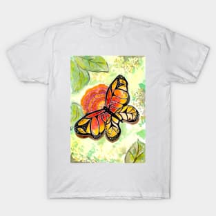 Butterfly and Flower T-Shirt